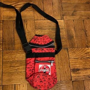Vintage Coca-cola bottle holder/bag w/ pocket